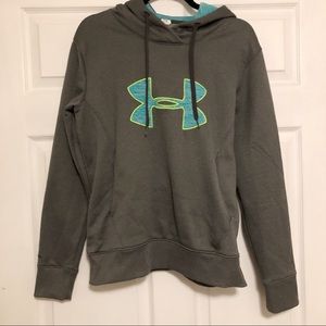 Under Armour Semi Fitted Hoodie Gray Medium
